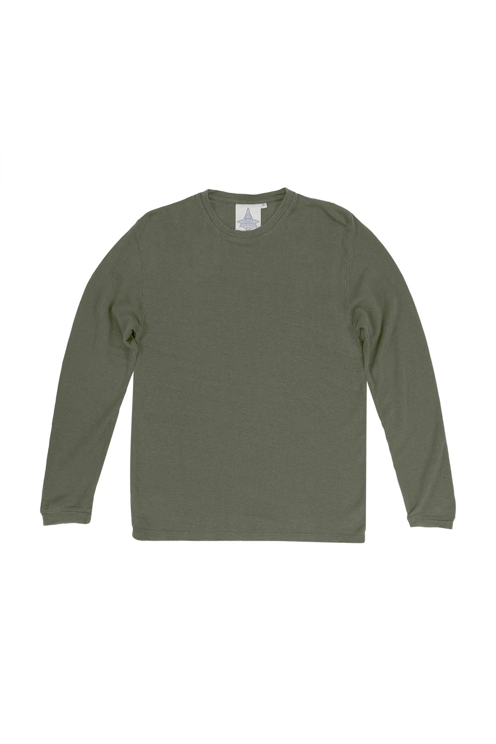 Mana 10 Long Sleeve - 100% Hemp Tee | Jungmaven Hemp Clothing & Accessories / Color: Olive Green