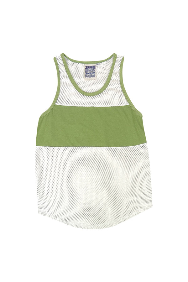 Marathon Mesh Tank - Sale Colors | Jungmaven Hemp Clothing & Accessories / Color: Dark Matcha