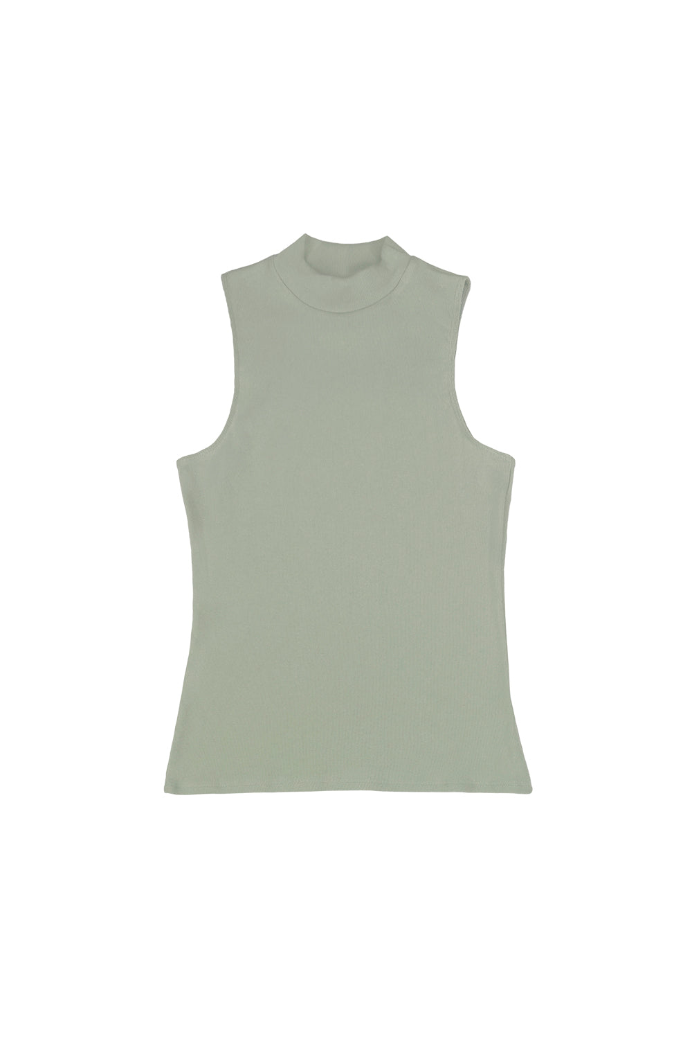 Mariposa Mock Neck Tank | Jungmaven Hemp Clothing & Accessories / Color: Agave Green