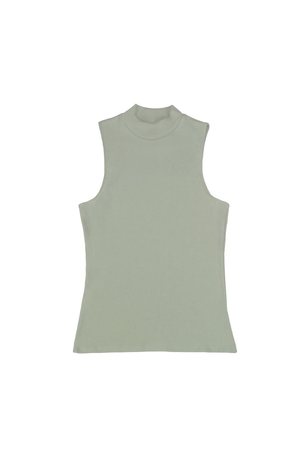 Mariposa Mock Neck Tank - Sale Colors | Jungmaven Hemp Clothing & Accessories / Color: Agave Green