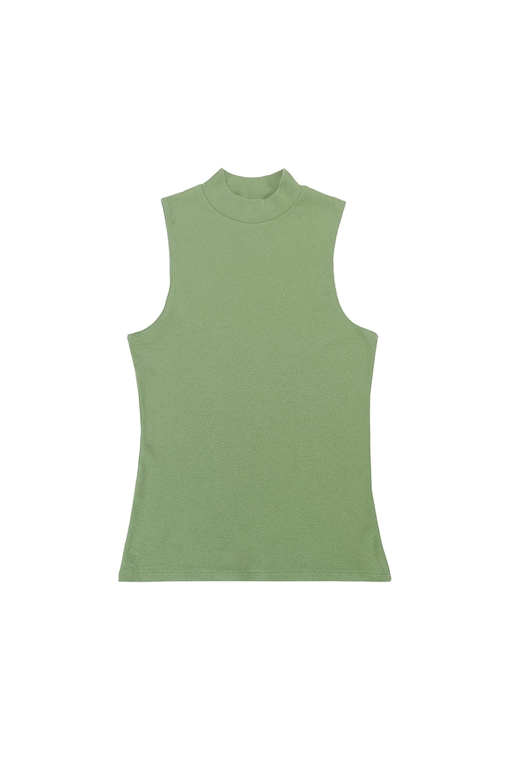 Mariposa Mock Neck Tank | Jungmaven Hemp Clothing & Accessories / Color: Pistachio