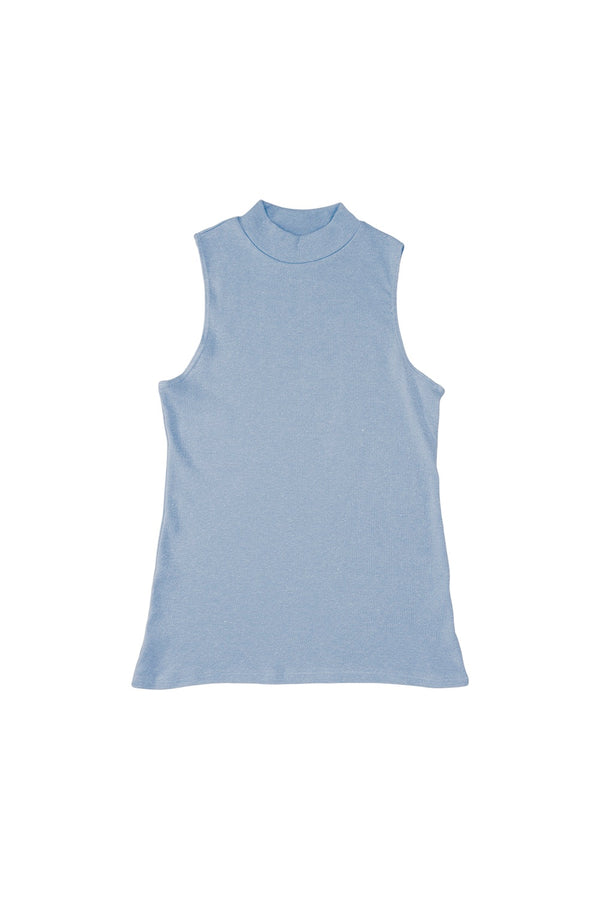 Mariposa Mock Neck Tank | Jungmaven Hemp Clothing & Accessories / Color: Rain Washed