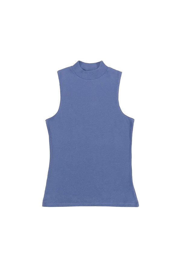 Mariposa Mock Neck Tank - Sale Colors | Jungmaven Hemp Clothing & Accessories / Color: Wisteria