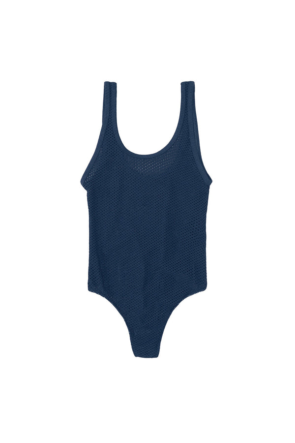 Mesh Bodysuit | Jungmaven Hemp Clothing & Accessories / Color: Deep Indigo