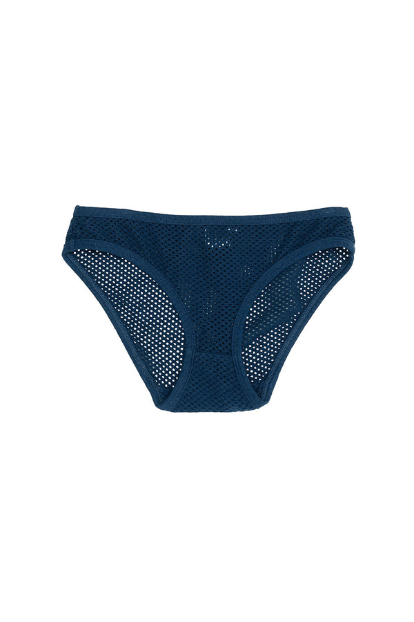 Mesh Bikini Brief | Jungmaven Hemp Clothing & Accessories / Color: Deep Indigo