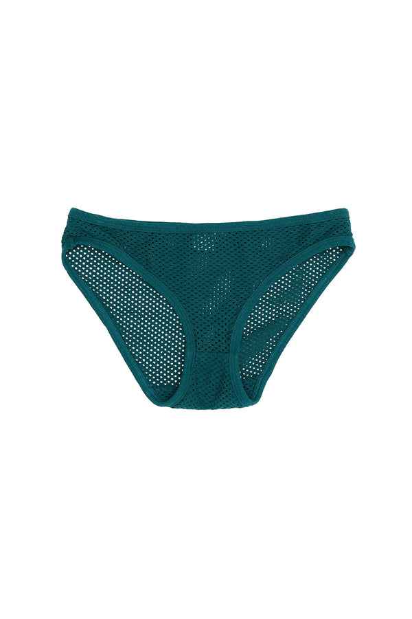 Mesh Bikini Brief | Jungmaven Hemp Clothing & Accessories / Color: Deep Teal