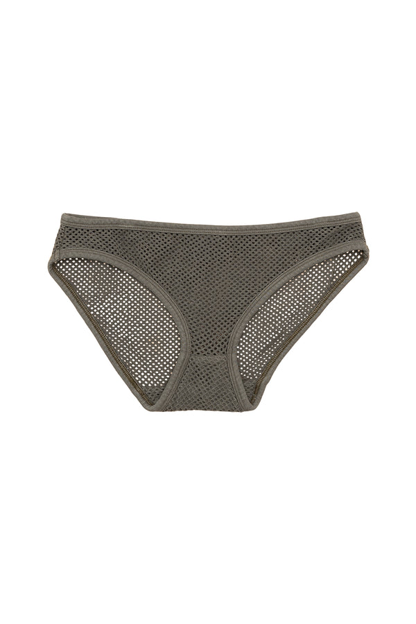 Mesh Bikini Brief | Jungmaven Hemp Clothing & Accessories / Color: Olive Green
