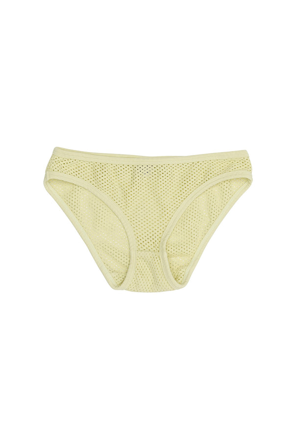 Mesh Bikini Brief | Jungmaven Hemp Clothing & Accessories / Color: Sunbleached Yellow