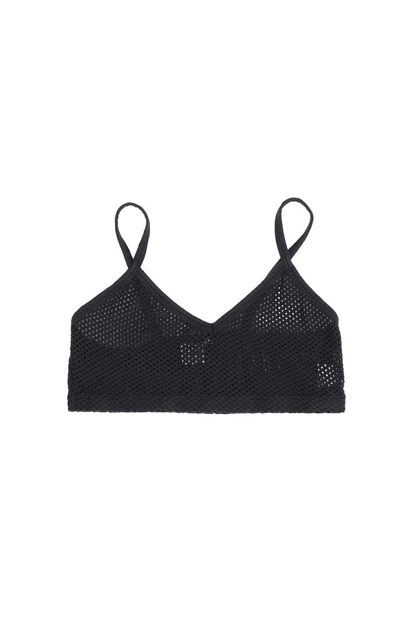 Mesh Bralette | Jungmaven Hemp Clothing & Accessories / Color: Black