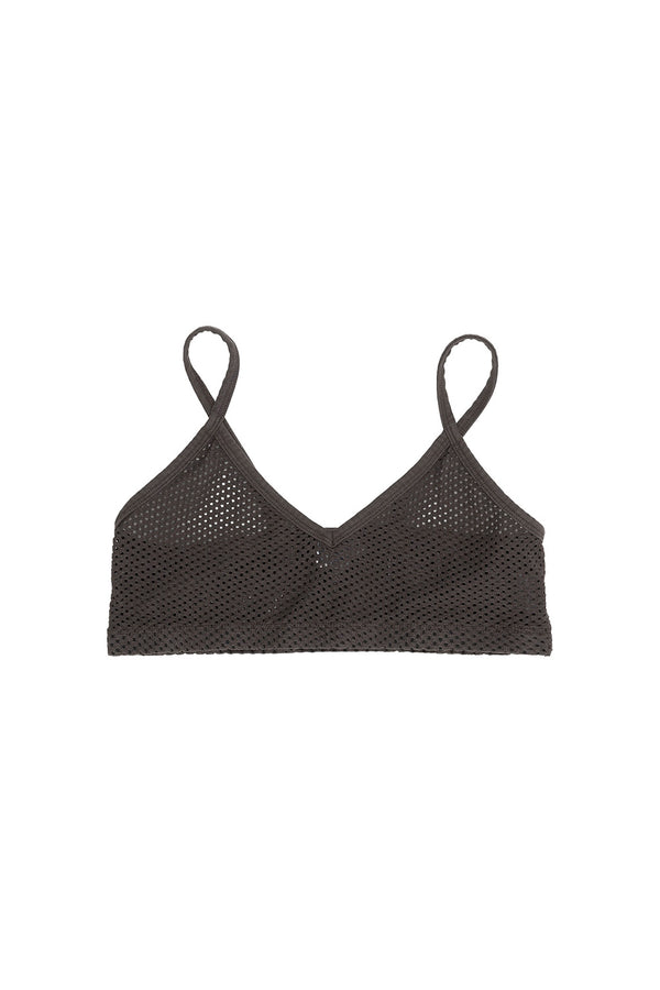 Mesh Bralette | Jungmaven Hemp Clothing & Accessories / Color: Coffee Bean