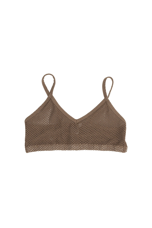 Mesh Bralette | Jungmaven Hemp Clothing & Accessories / Color: Coyote