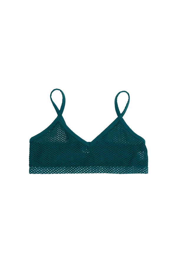 Mesh Bralette | Jungmaven Hemp Clothing & Accessories / Color: Deep Teal