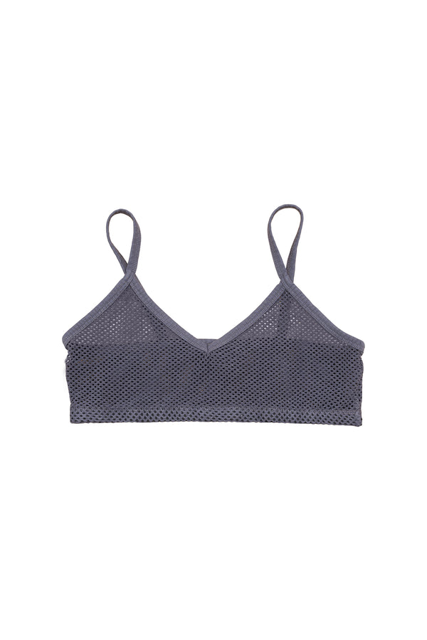 Mesh Bralette | Jungmaven Hemp Clothing & Accessories / Color: Diesel Gray