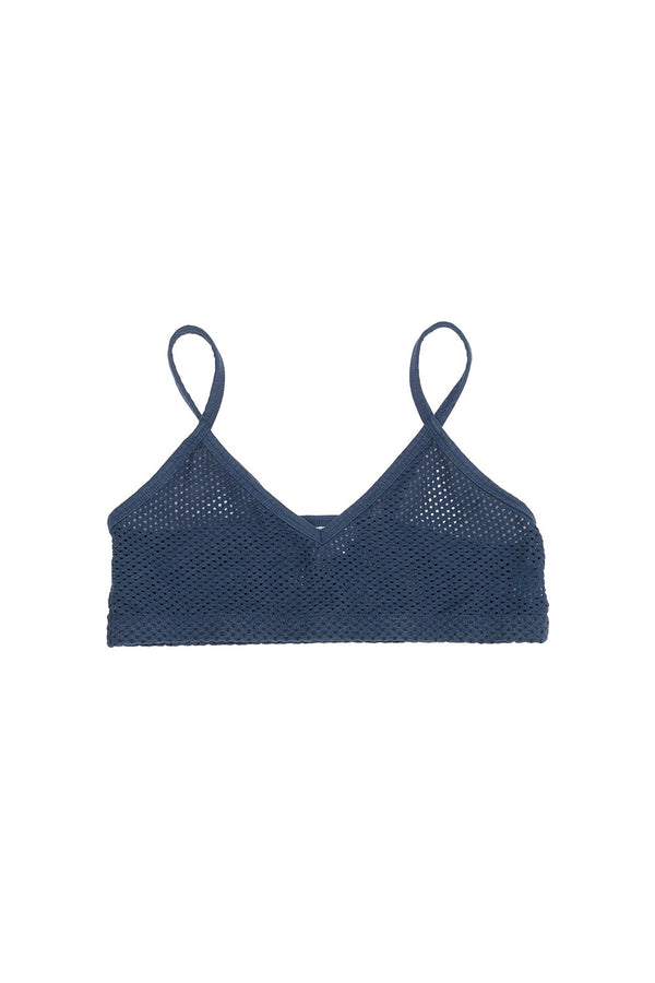 Mesh Bralette | Jungmaven Hemp Clothing & Accessories / Color: Navy