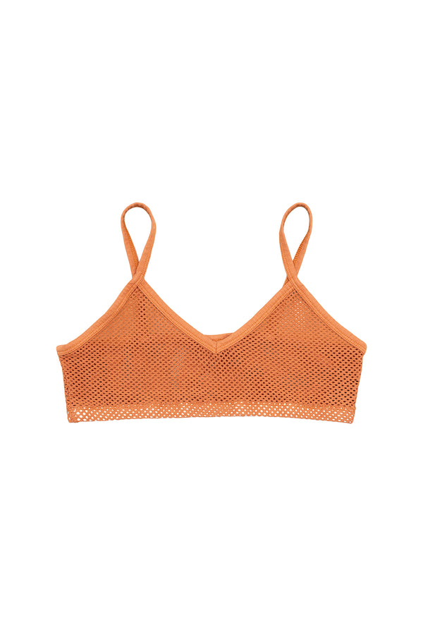 Mesh Bralette | Jungmaven Hemp Clothing & Accessories / Color: Pumpkin Spice