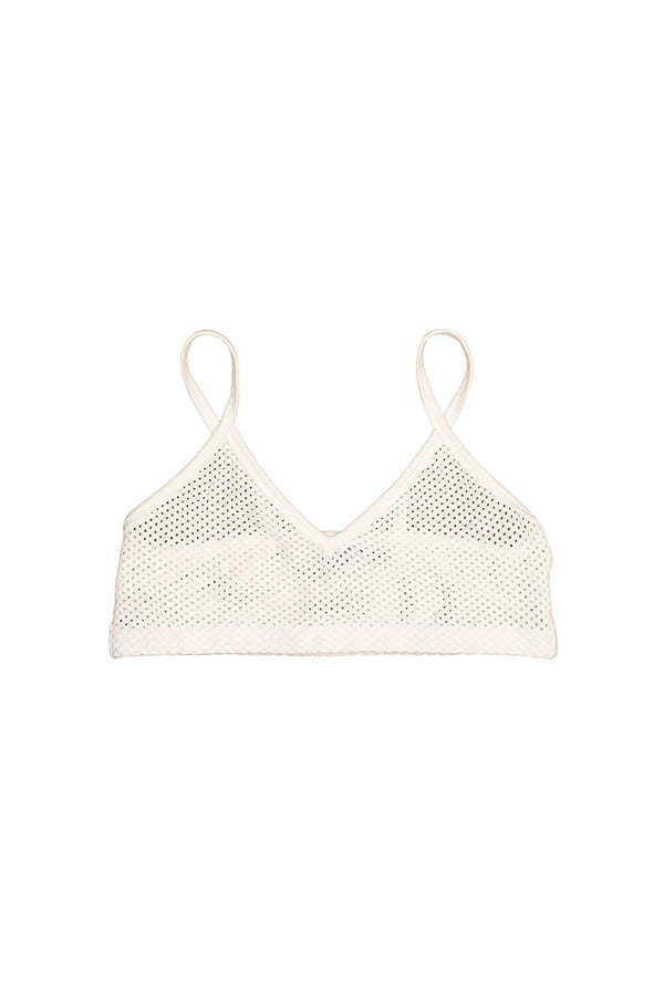 Mesh Bralette | Jungmaven Hemp Clothing & Accessories / Color: Washed White