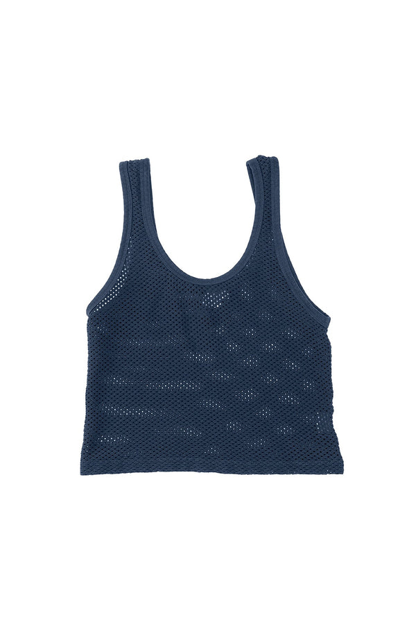 Mesh Sporty Tank | Jungmaven Hemp Clothing & Accessories / Color: Deep Indigo