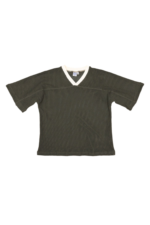 Miles Mesh Jersey | Jungmaven Hemp Clothing & Accessories / Color: Olive Green w/ Banana Crepe