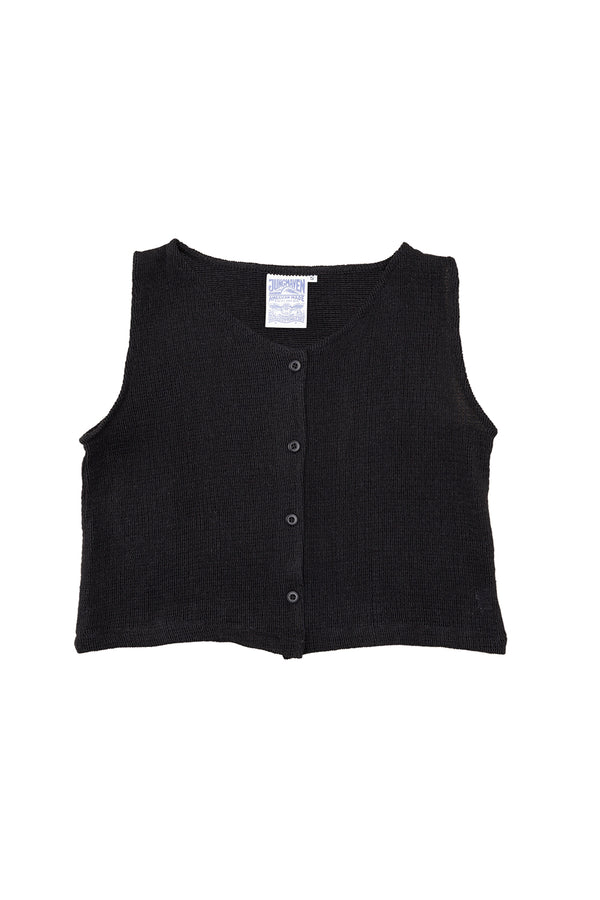 Montego Open Knit Vest | Jungmaven Hemp Clothing & Accessories / Color: Black