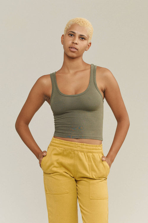 Sporty Tank | Jungmaven Hemp Clothing & Accessories / model_desc: Naya is 5’9” wearing XS