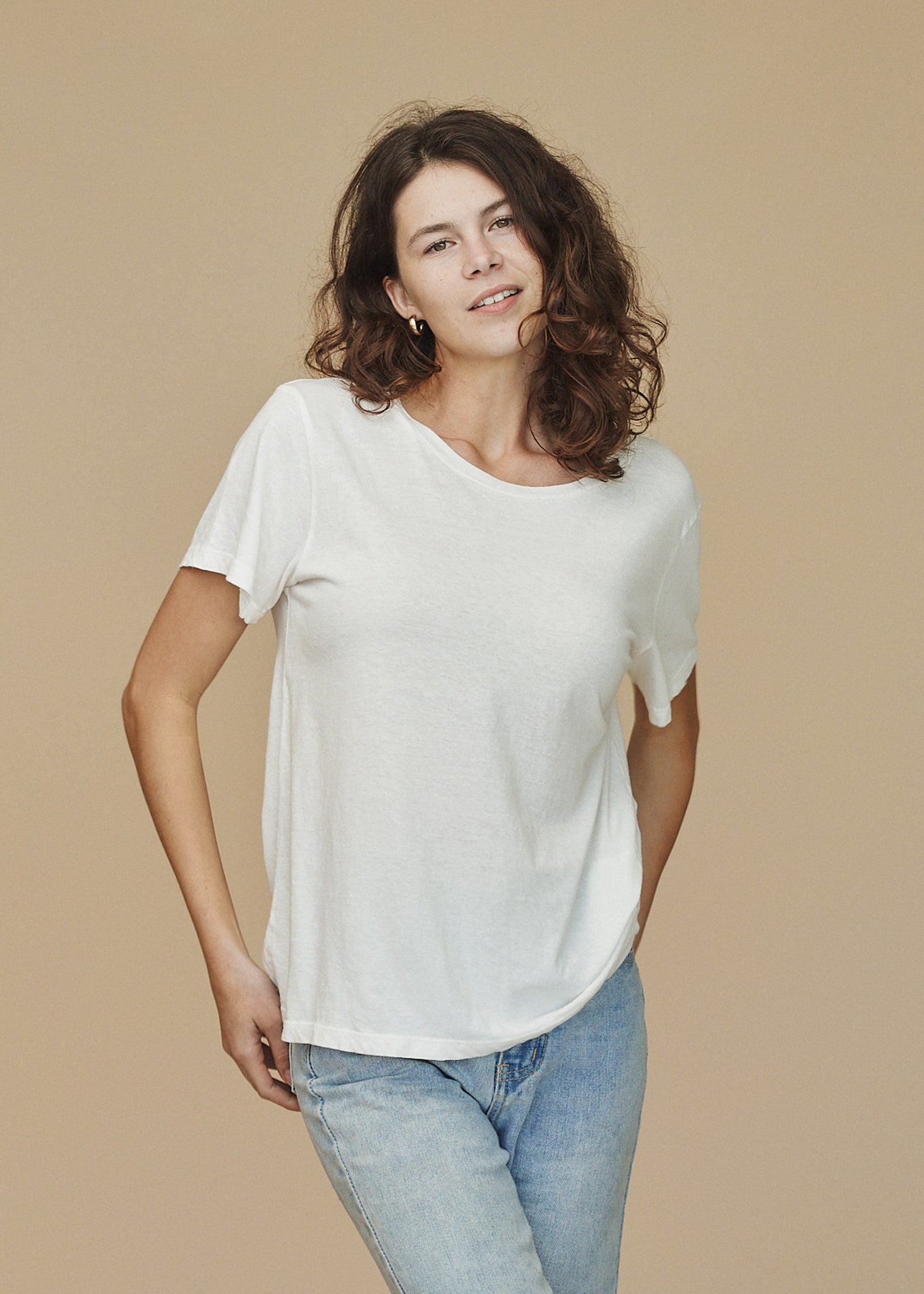 Ojai Tee | Jungmaven Hemp Clothing & Accessories / model_desc: Sydney is 5’7” wearing Small