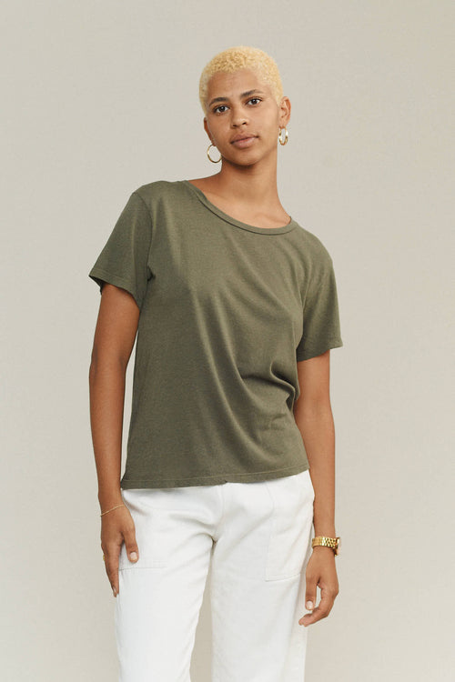 Ojai Tee | Jungmaven Hemp Clothing & Accessories / model_desc: Naya is 5’9” wearing Small