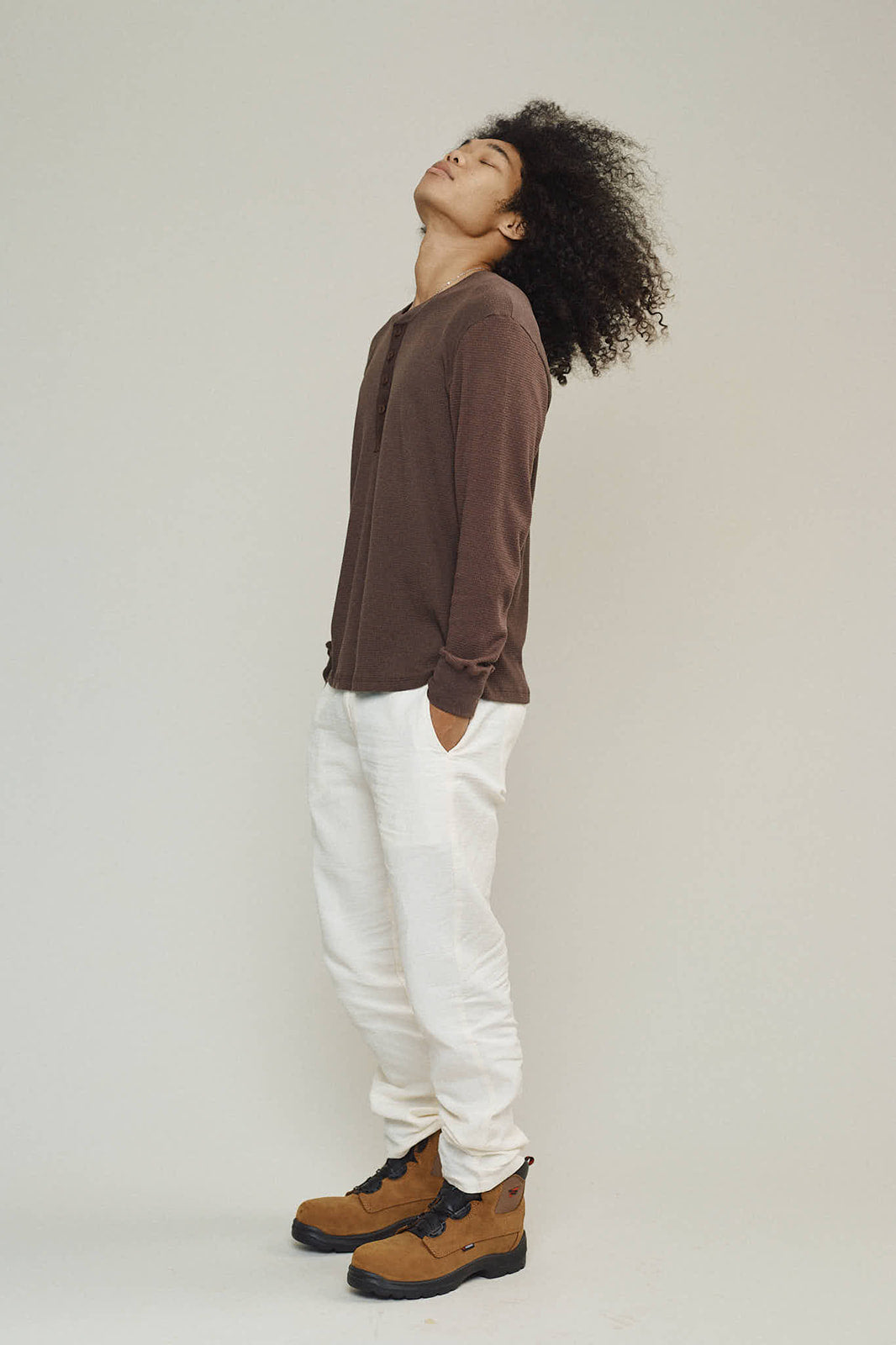 Owl Henley Tee | Jungmaven Hemp Clothing & Accessories / Color: