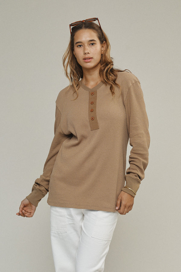 Owl Henley Tee | Jungmaven Hemp Clothing & Accessories / Color: