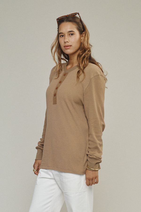 Owl Henley Tee | Jungmaven Hemp Clothing & Accessories / Color: