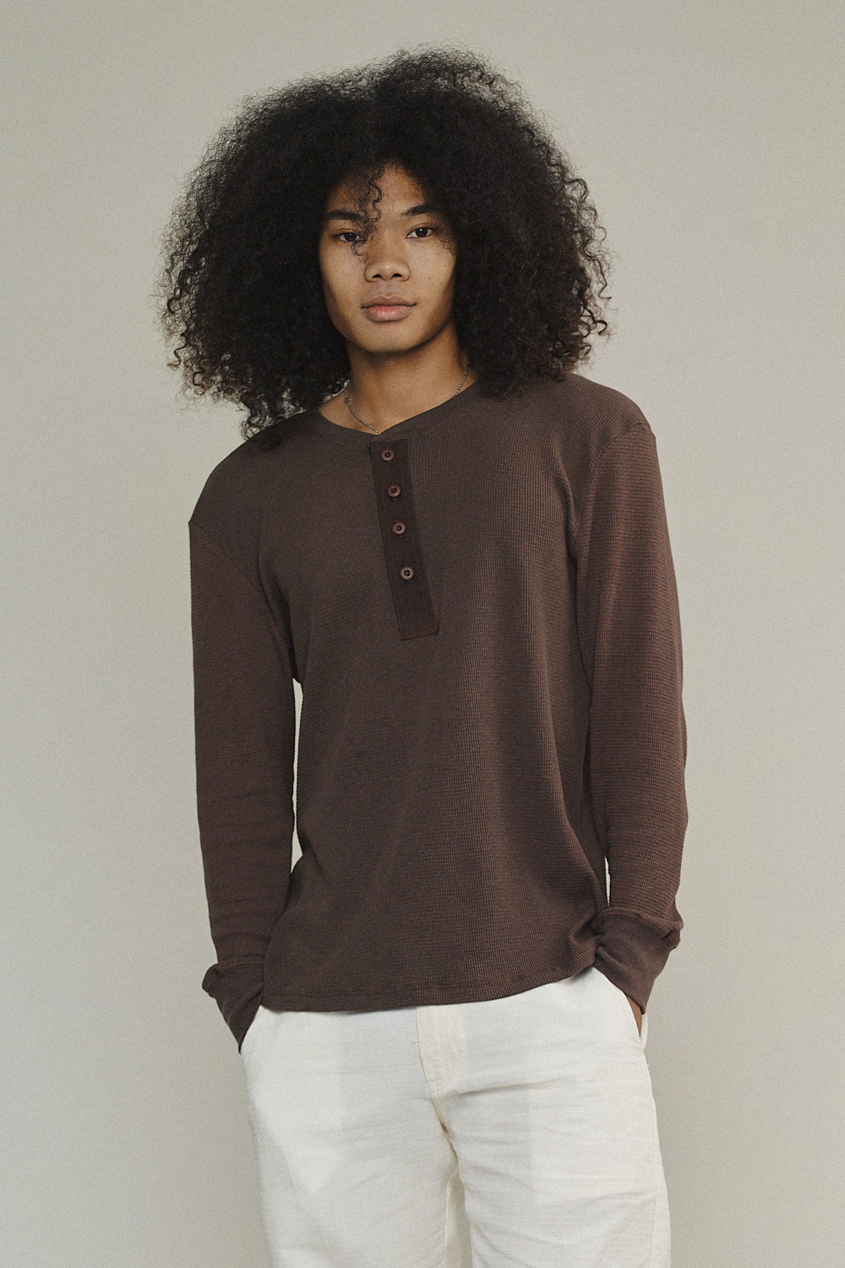 Owl Henley Tee | Jungmaven Hemp Clothing & Accessories / Color: