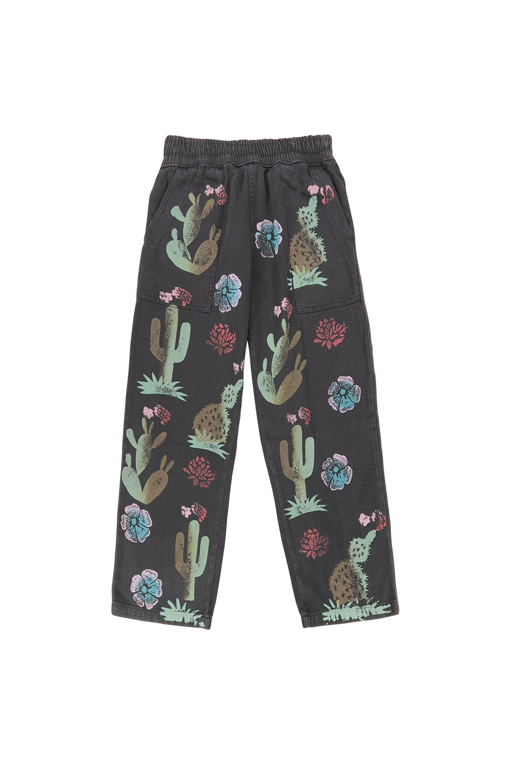 Desert Floral Ocean Pant | Jungmaven Hemp Clothing & Accessories / Color: Black