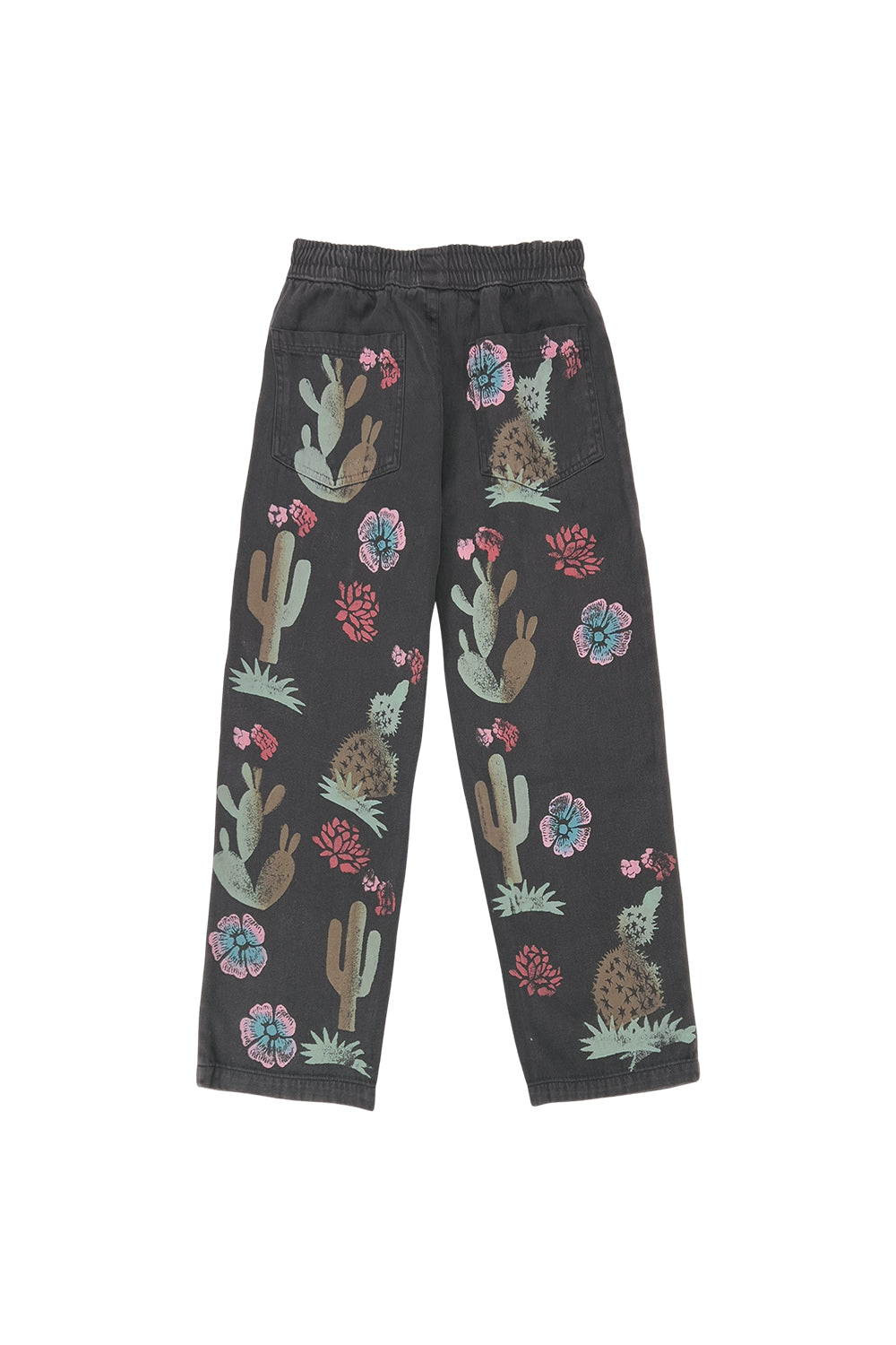 Floral Ocean Pant | Jungmaven Hemp Clothing & Accessories / Color:Disco Denim Pant | Jungmaven Hemp Clothing & Accessories / model_desc: Back in Black