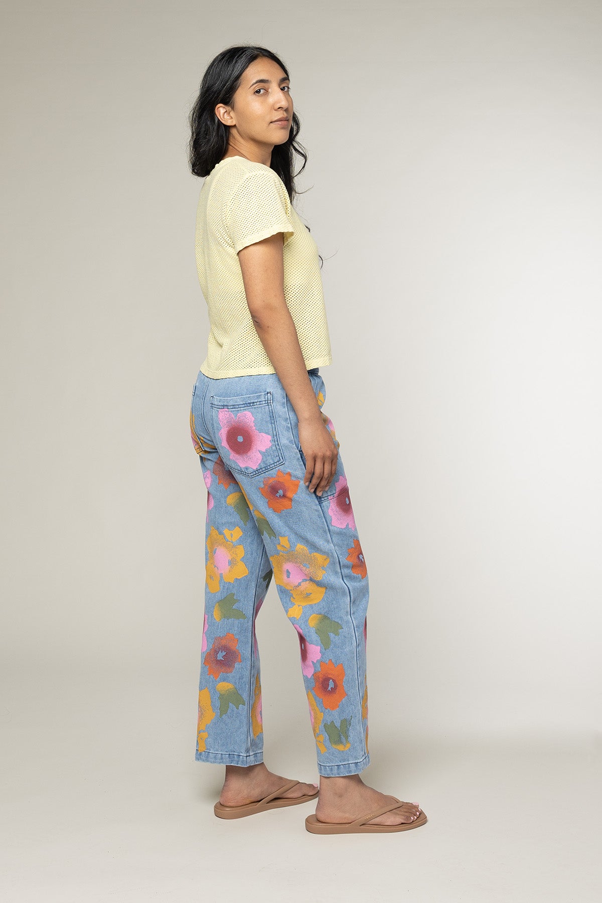 Floral Denim Ocean Pant | Jungmaven Hemp Clothing & Accessories