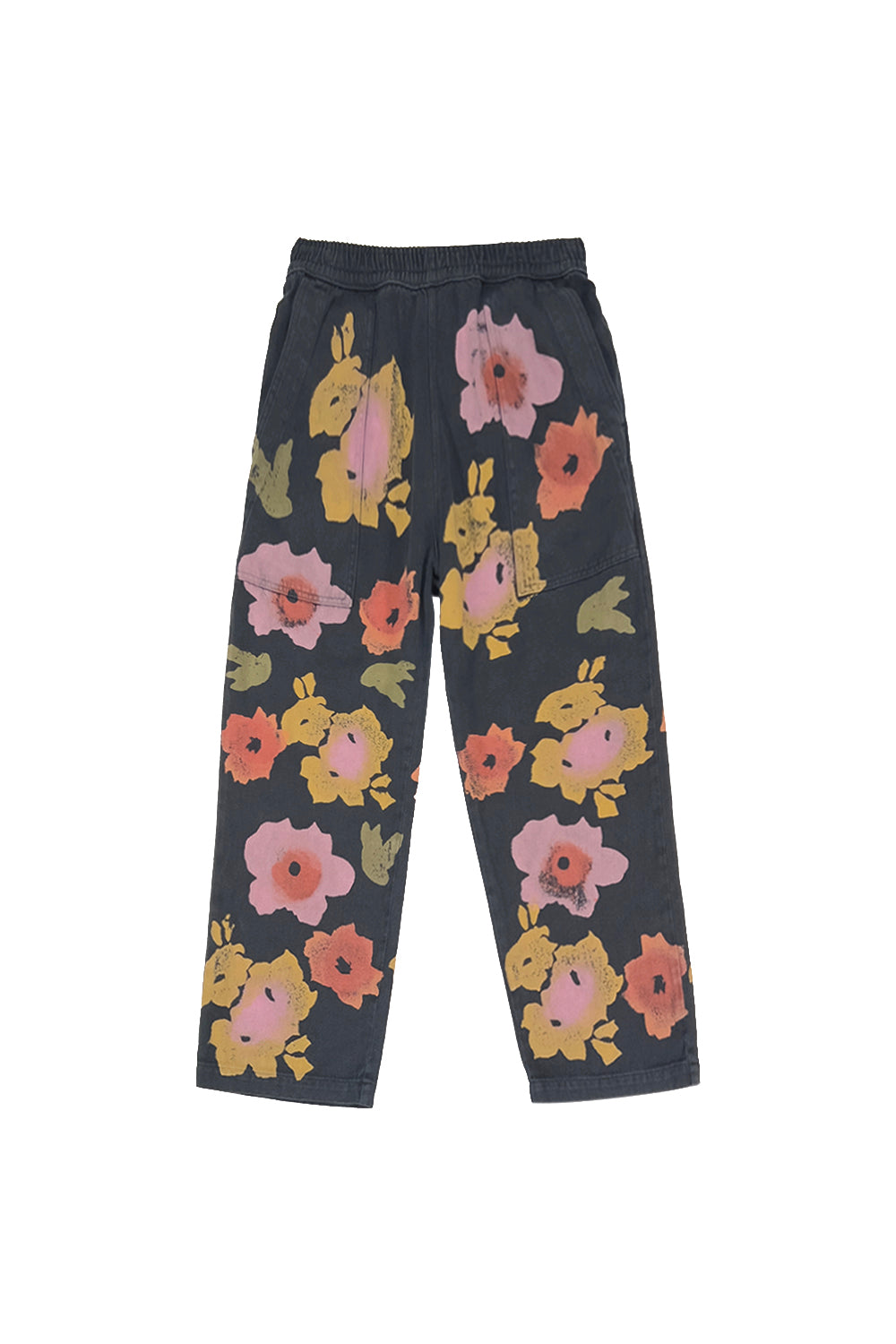 Floral Ocean Pant | Jungmaven Hemp Clothing & Accessories / Color: Black
