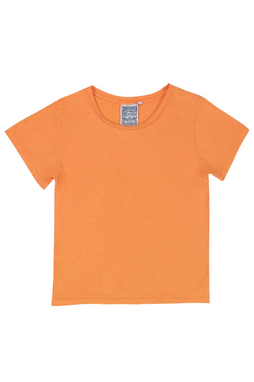 Clementine Apparel Little Girls Orange V-neck Tee Medium - FREE