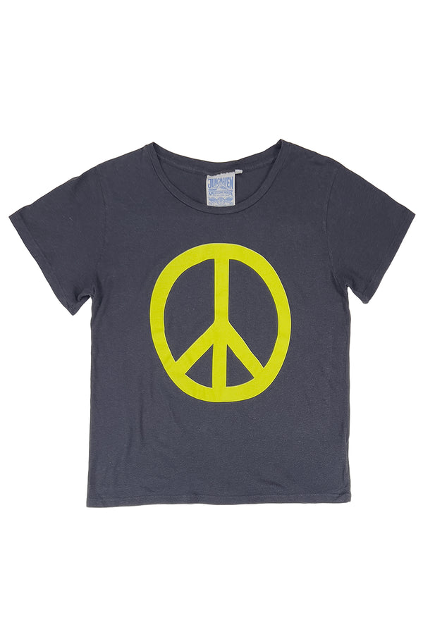 Peace Ojai Tee | Jungmaven Hemp Clothing & Accessories / Color: Limelight on Black