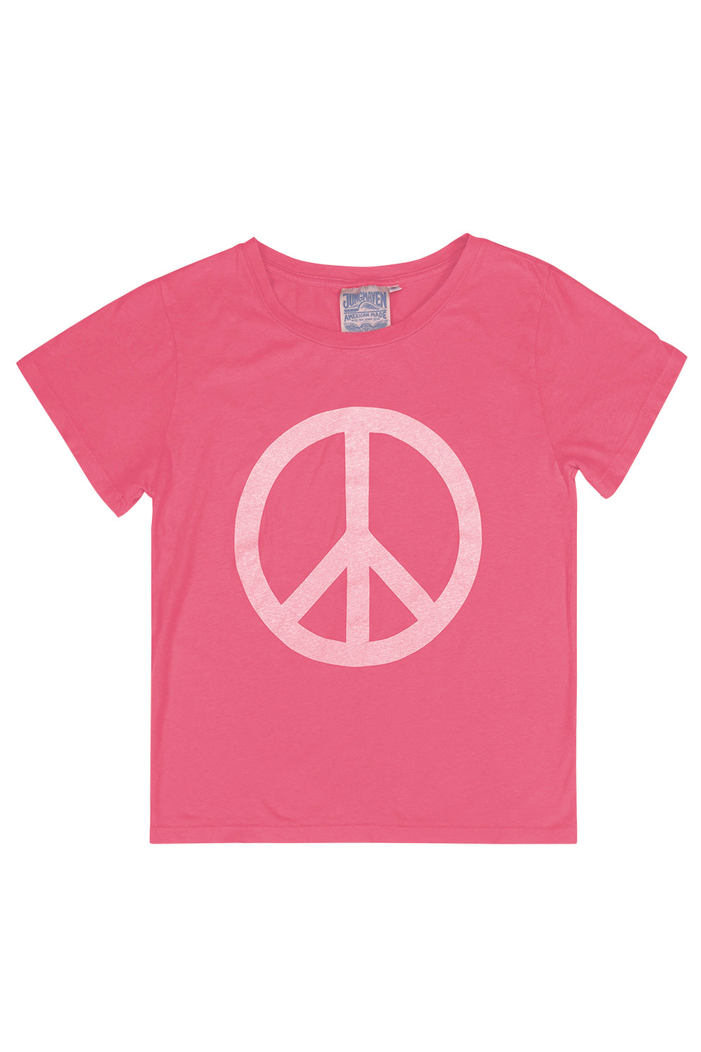 Ojai Peace Tee | Jungmaven Hemp Clothing & Accessories / Color: Sunset Coral