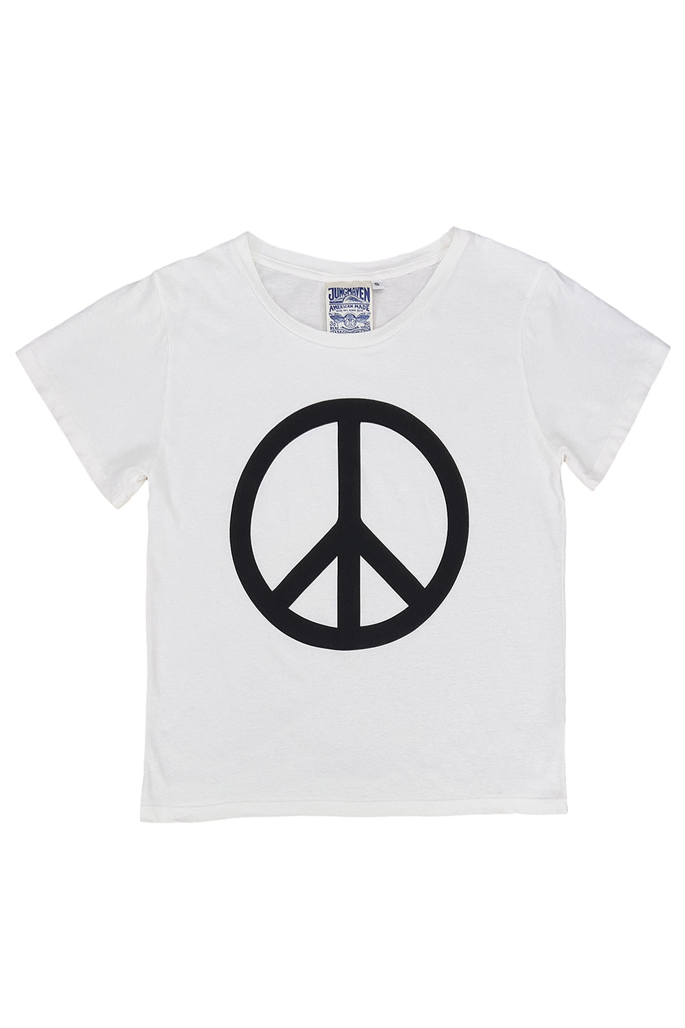 Ojai Peace Tee | Jungmaven Hemp Clothing & Accessories / Color: Washed White