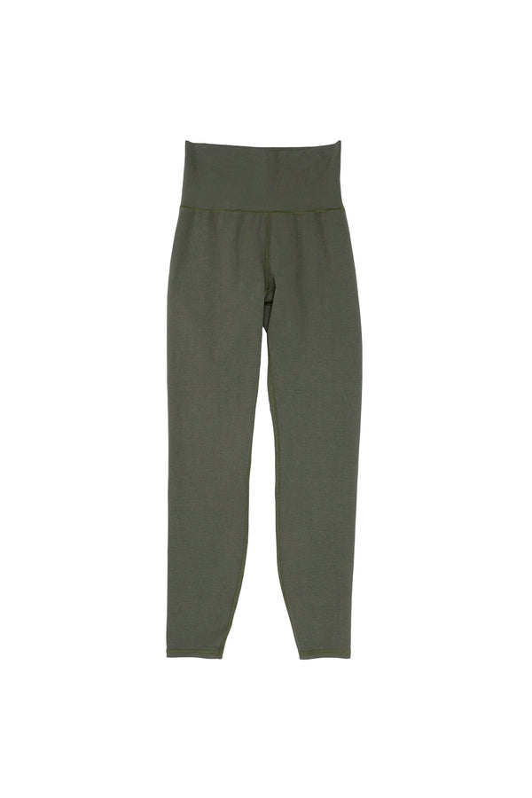 Orosi Leggings - Mid Rise | Jungmaven Hemp Clothing & Accessories / Color: Olive Green