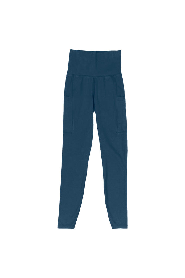 Orosi Pocket Leggings - Mid Rise | Jungmaven Hemp Clothing & Accessories / Color:  Navy