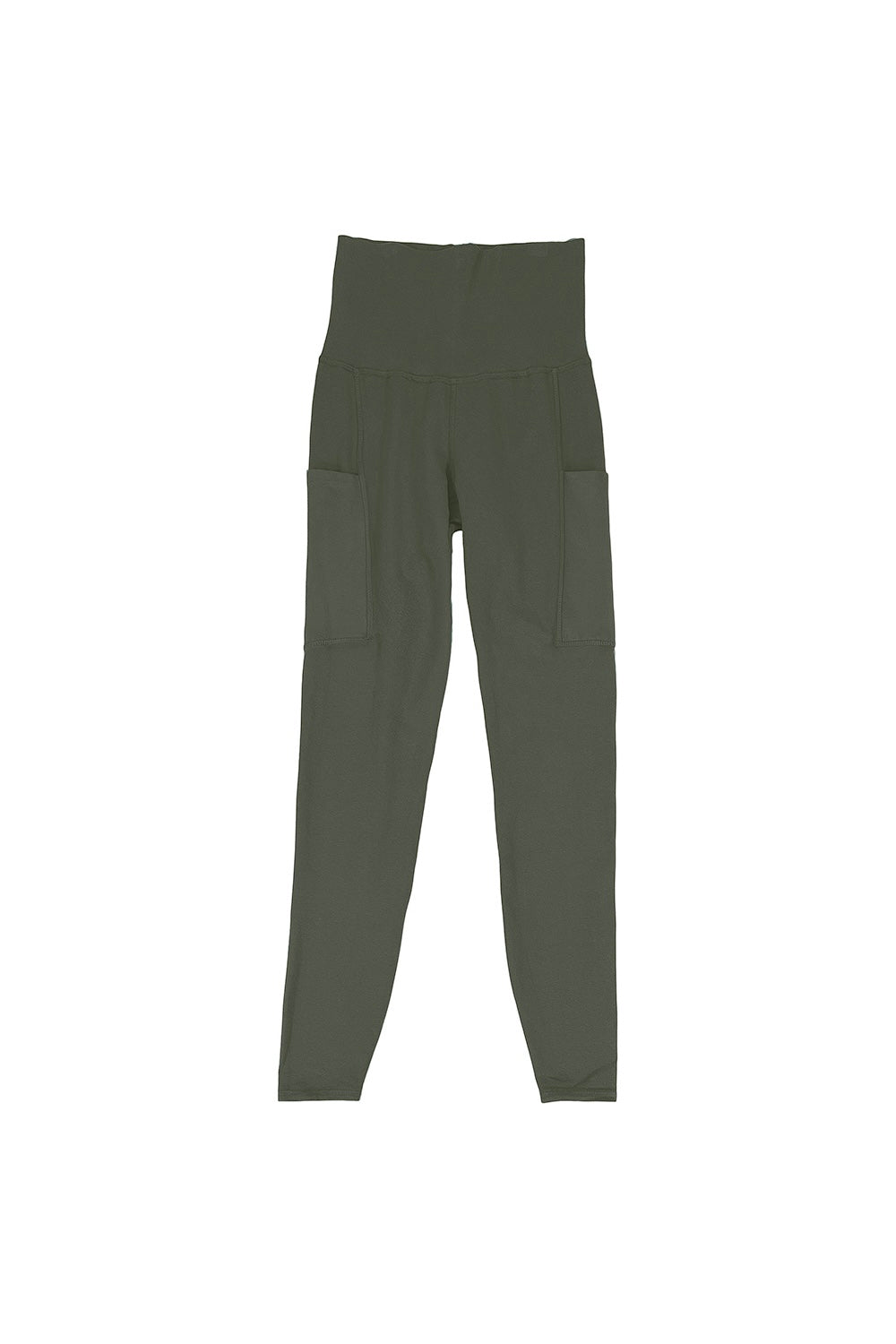 Orosi Pocket Leggings - Mid Rise | Jungmaven Hemp Clothing & Accessories / Color:Olive Green