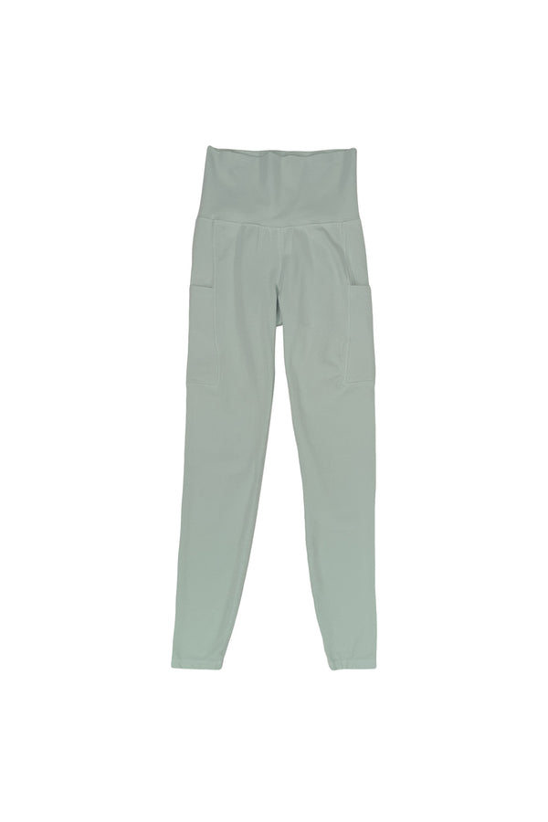 Orosi Pocket Leggings - Mid Rise | Jungmaven Hemp Clothing & Accessories / Color: Seafoam Green