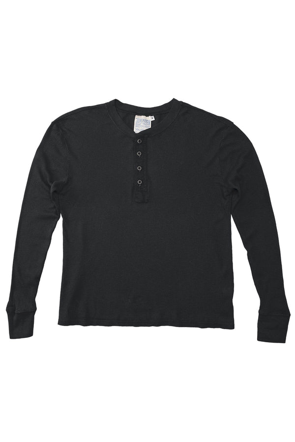 Owl Henley | Jungmaven Hemp Clothing & Accessories / Color: Black