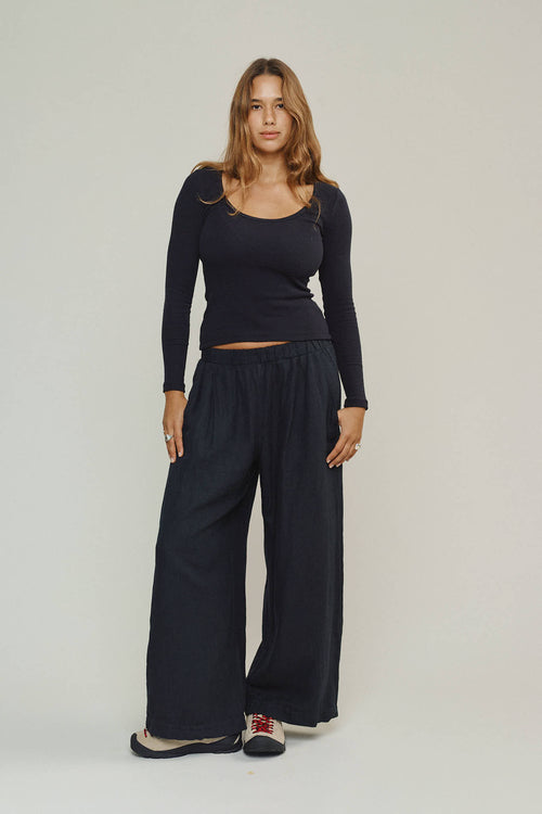 Capitola Pant | Jungmaven Hemp Clothing & Accessories / model_desc: Maya is 5’10” wearing Small