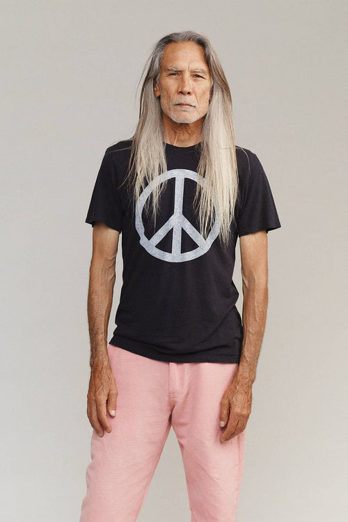 Peace Basic Tee | Jungmaven Hemp Clothing & Accessories / model_desc: Martial is 6’2” wearing size Medium