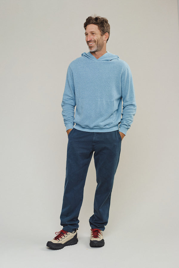 Heathered Powell Hooded Sweatshirt | Jungmaven Hemp Clothing & Accessories / model_desc: Bryan is 6'1” wearing M