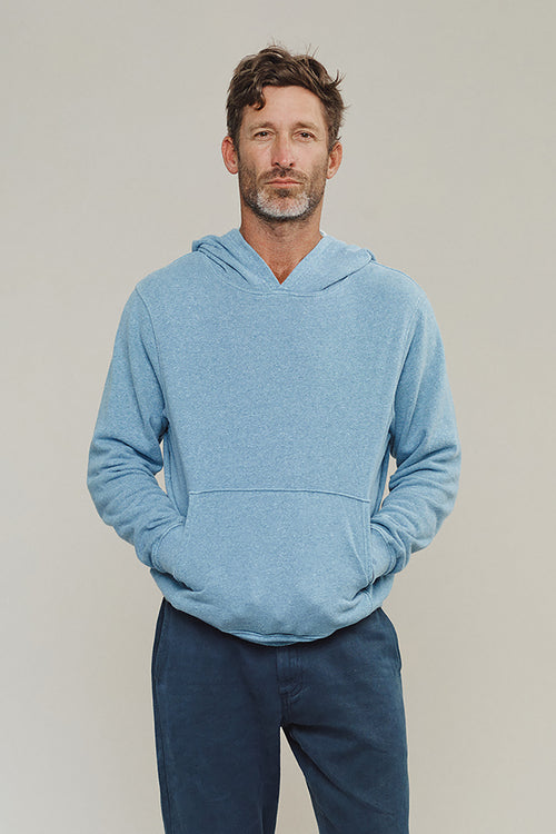 Heathered Powell Hooded Sweatshirt | Jungmaven Hemp Clothing & Accessories / model_desc: Bryan is 6'1” wearing M