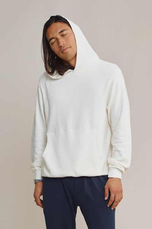 Powell Hooded Sweatshirt | Jungmaven Hemp Clothing & Accessories / model_desc: Fabian is 6’0” wearing M