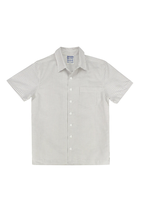 Padaro Shirt | Jungmaven Hemp Clothing & Accessories / Color: Lt. Gray Stripe