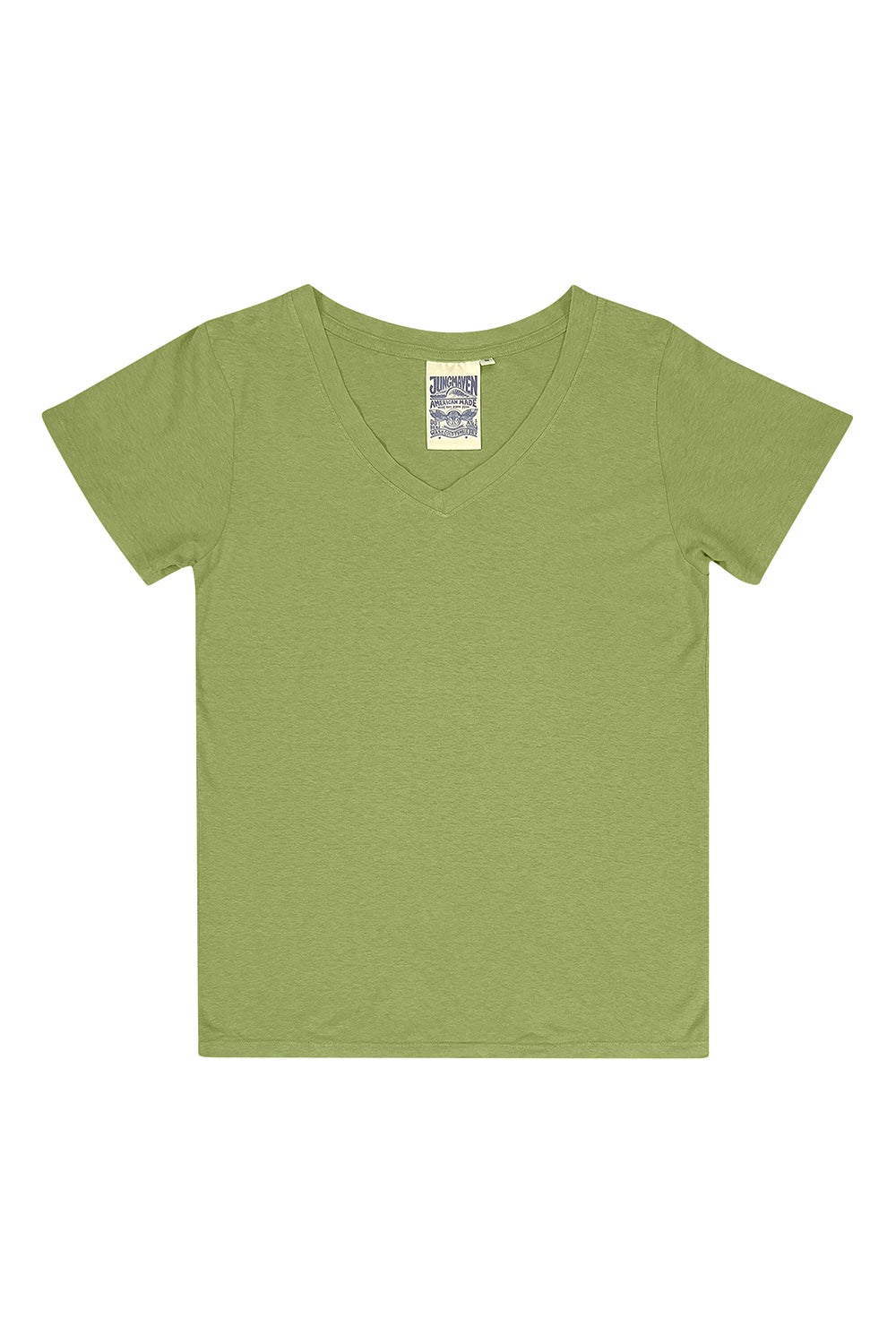 Green v neck outlet shirt